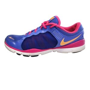 Nike Womens Flex Tr2 Blue and Pink Athletic Shoes Size 10